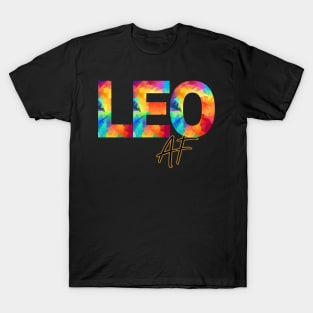 Leo AF Rainbow Print T-Shirt